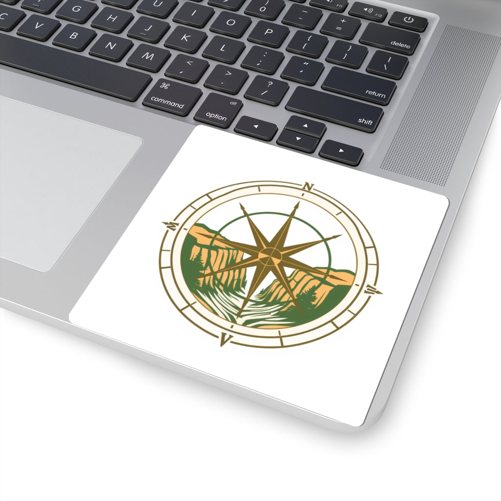 CanyonCache Compass Trail Sticker — Vinyl Kiss-Cut