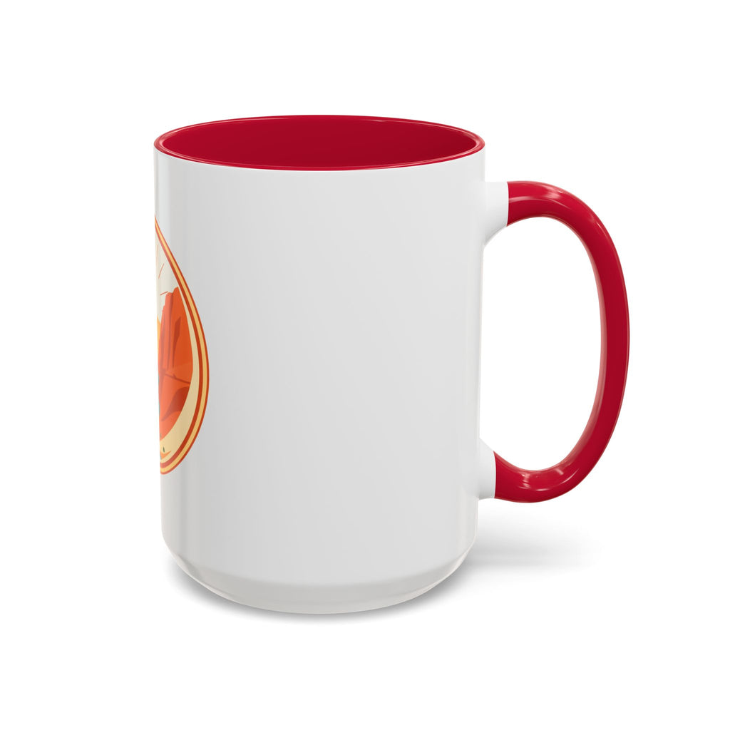 CanyonCache Canyon Badge Mug — Retro National-Park Camp Coffee Mug