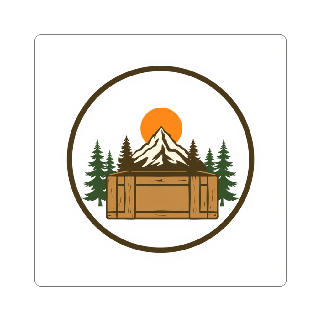 CanyonCache Cache Crate Sticker — Vinyl Kiss-Cut