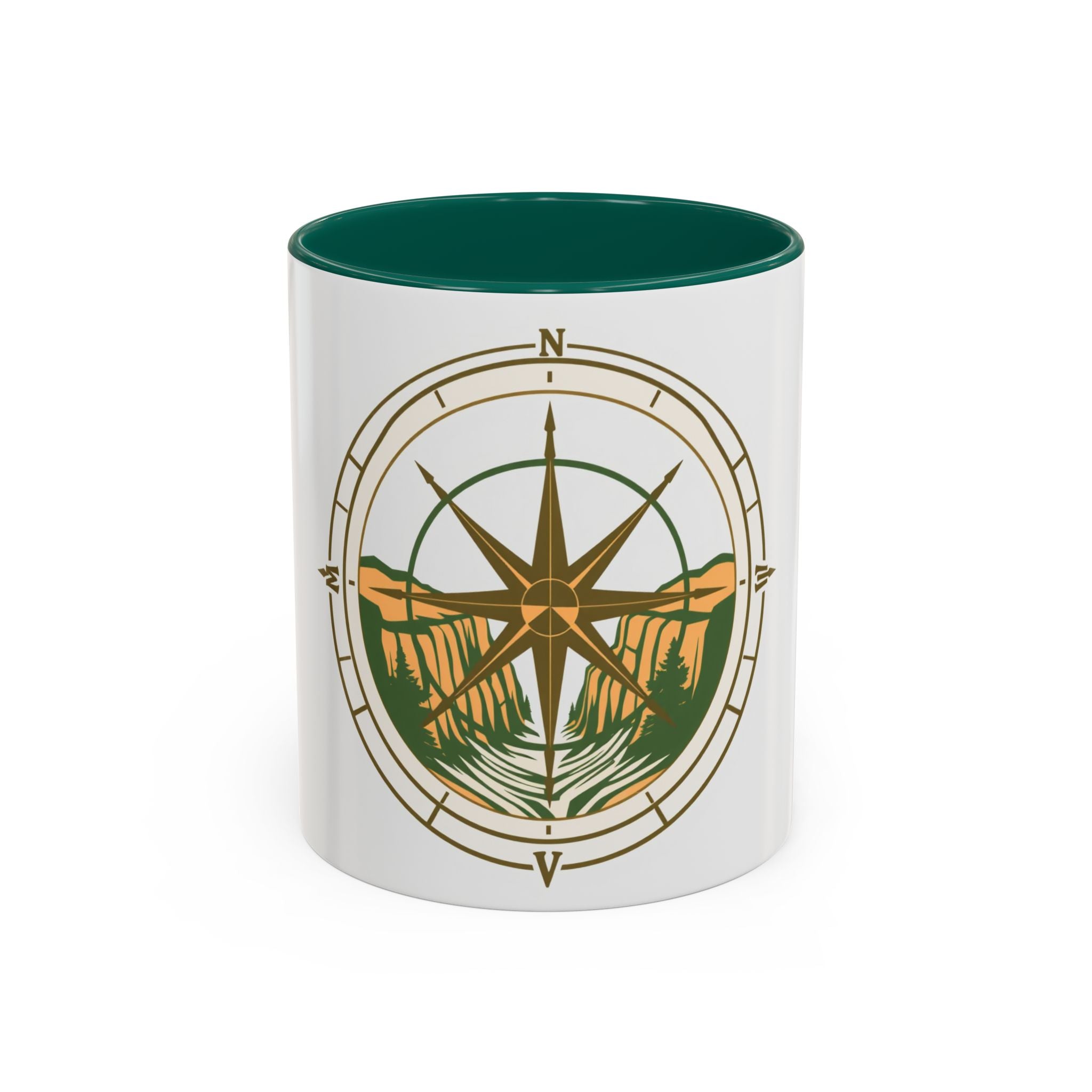 CanyonCache Compass Trail Mug — Topographic Explorer Coffee Mug
