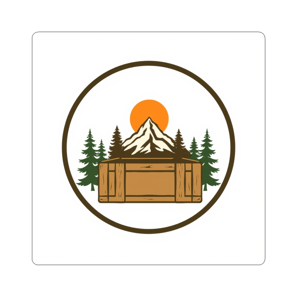 CanyonCache Cache Crate Sticker — Vinyl Kiss-Cut