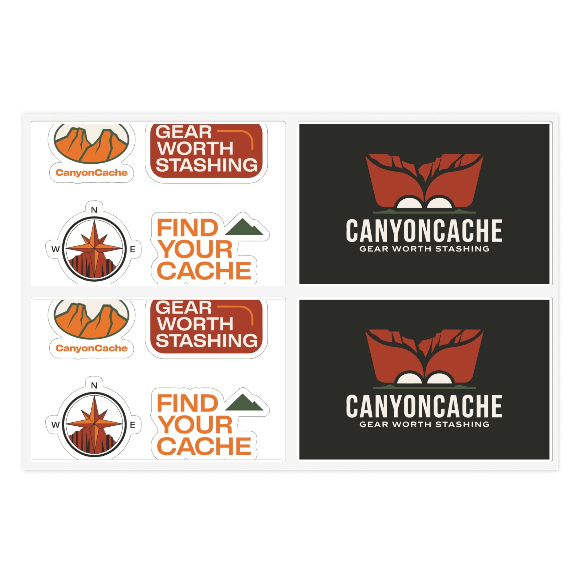 Trail Sticker Pack — 4 Die-Cut Stickers