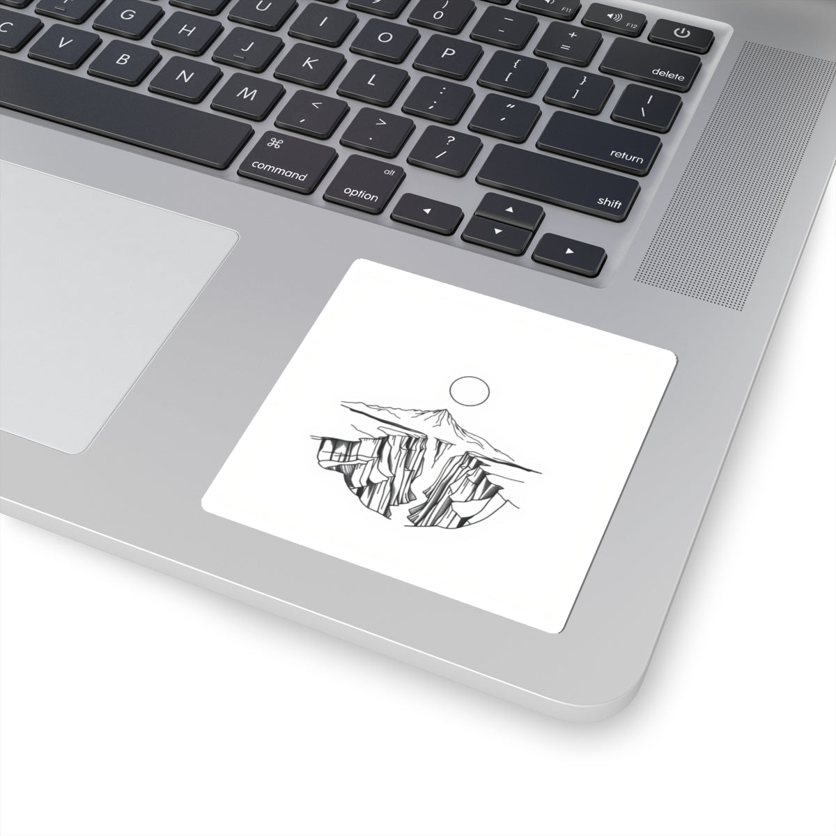 CanyonCache Minimalist Canyon Sticker — Vinyl Kiss-Cut