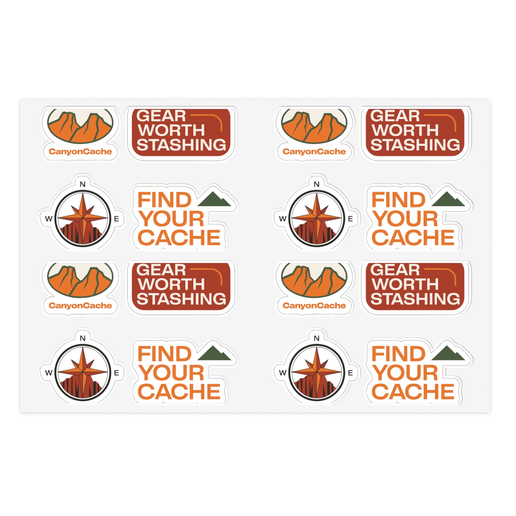 Trail Sticker Pack — 4 Die-Cut Stickers