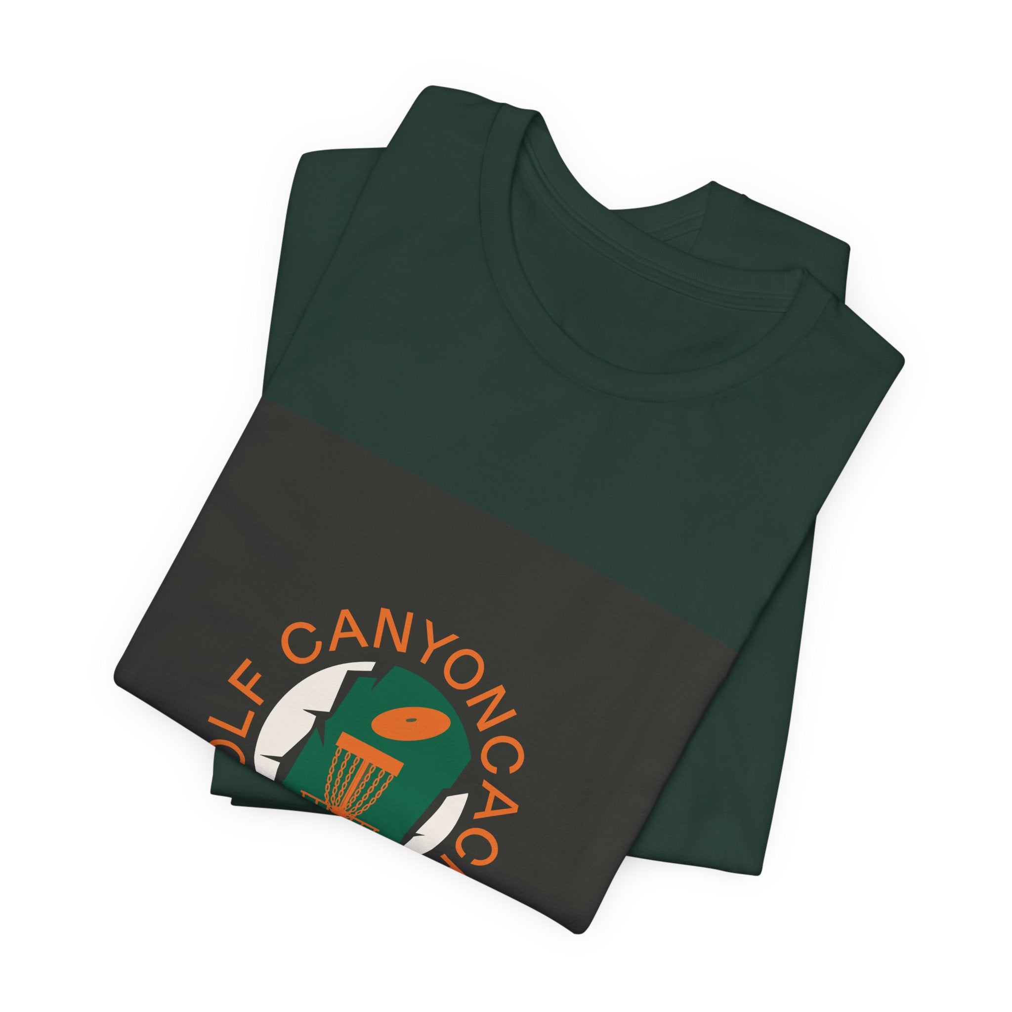Golf CanyonCache Tee — "Throw. Hike. Repeat."