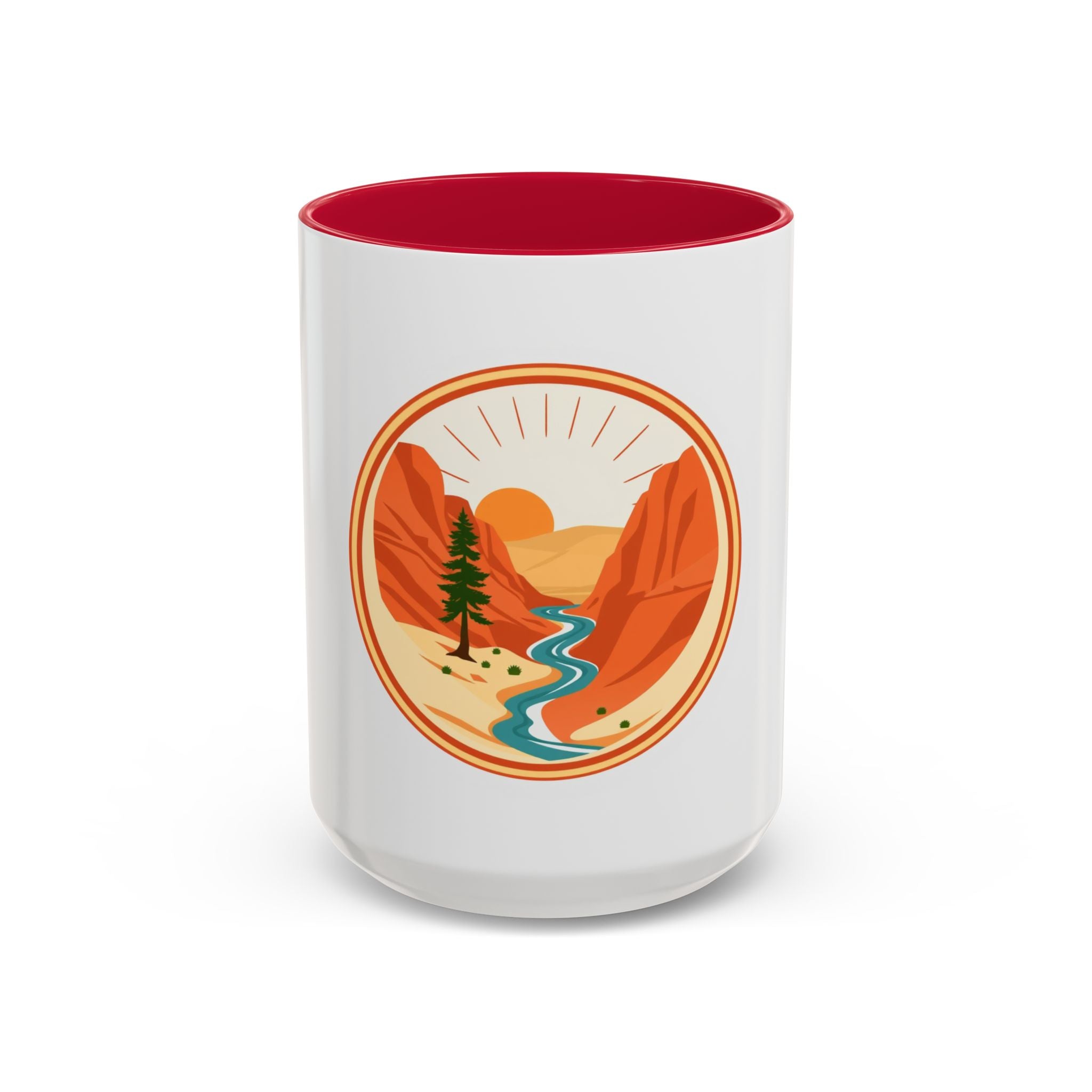 CanyonCache Canyon Badge Mug — Retro National-Park Camp Coffee Mug