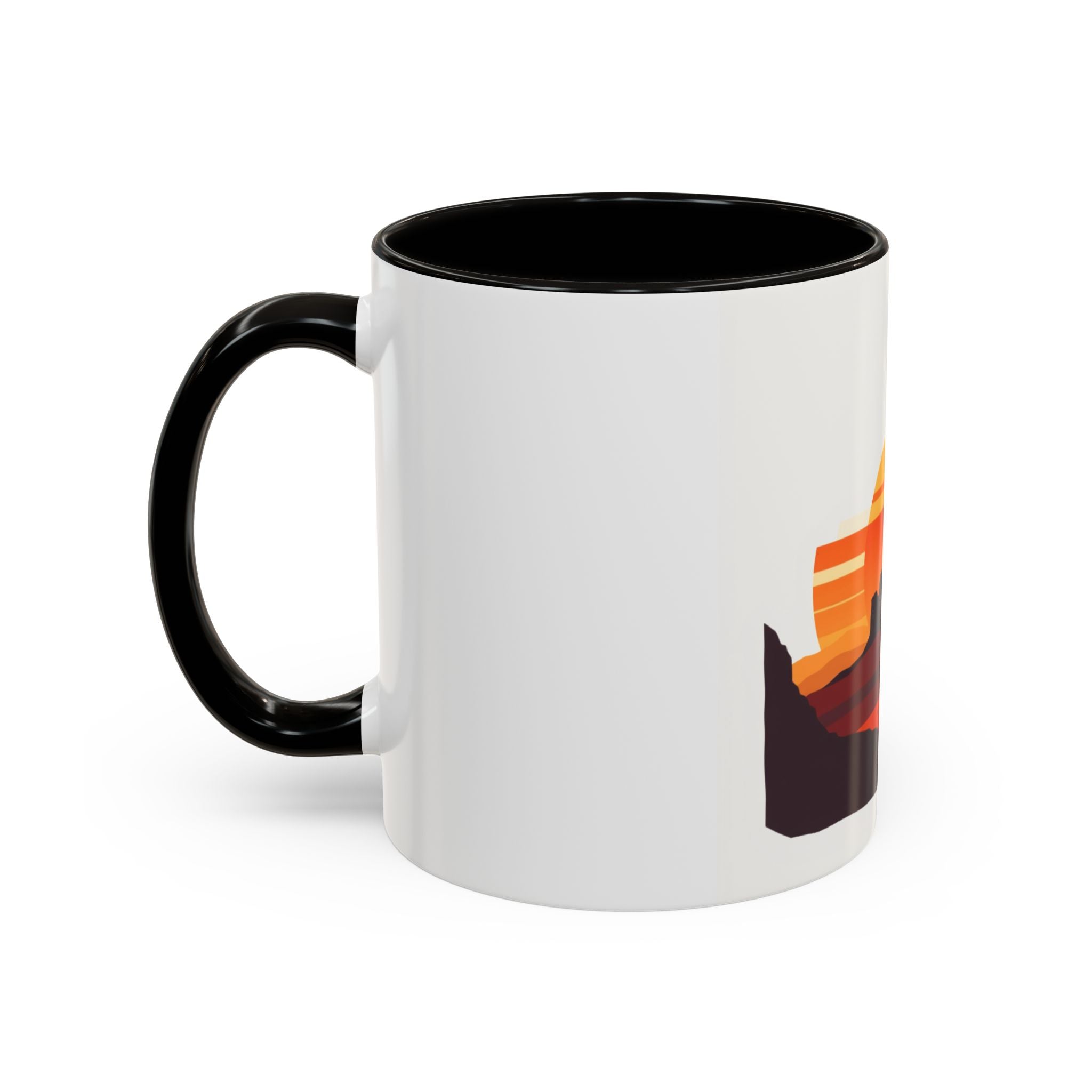 CanyonCache Desert Sunset Mug — Retro Mesa Camp Coffee Mug