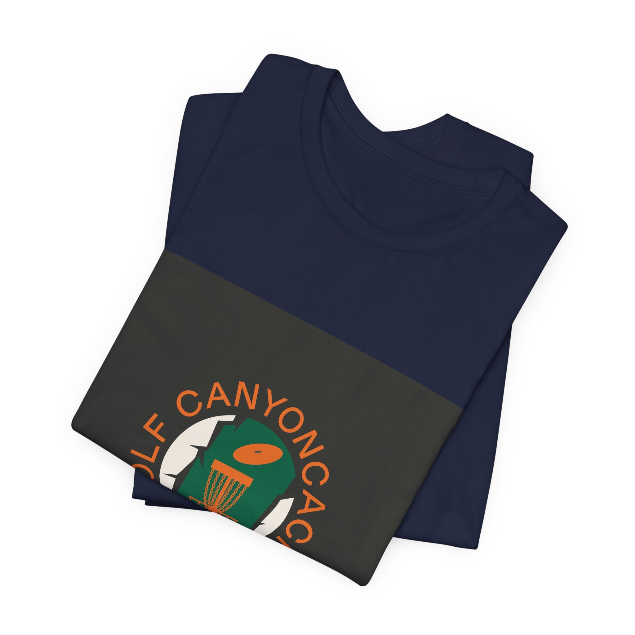 Golf CanyonCache Tee — "Throw. Hike. Repeat."