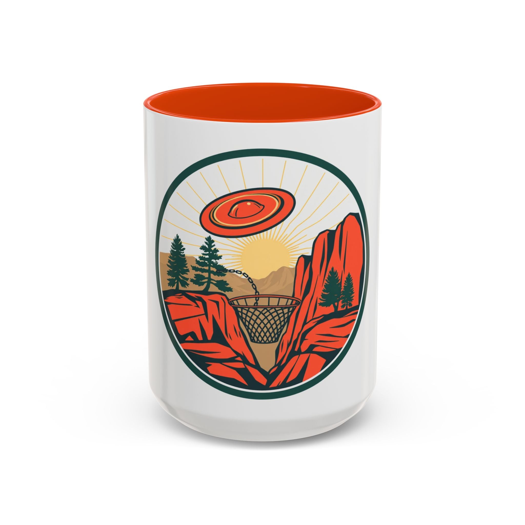 CanyonCache Disc Golf Canyon Mug — Retro Disc Golf Coffee Mug