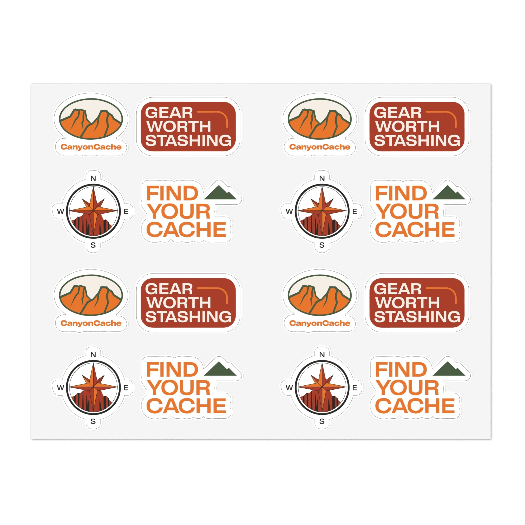 Trail Sticker Pack — 4 Die-Cut Stickers