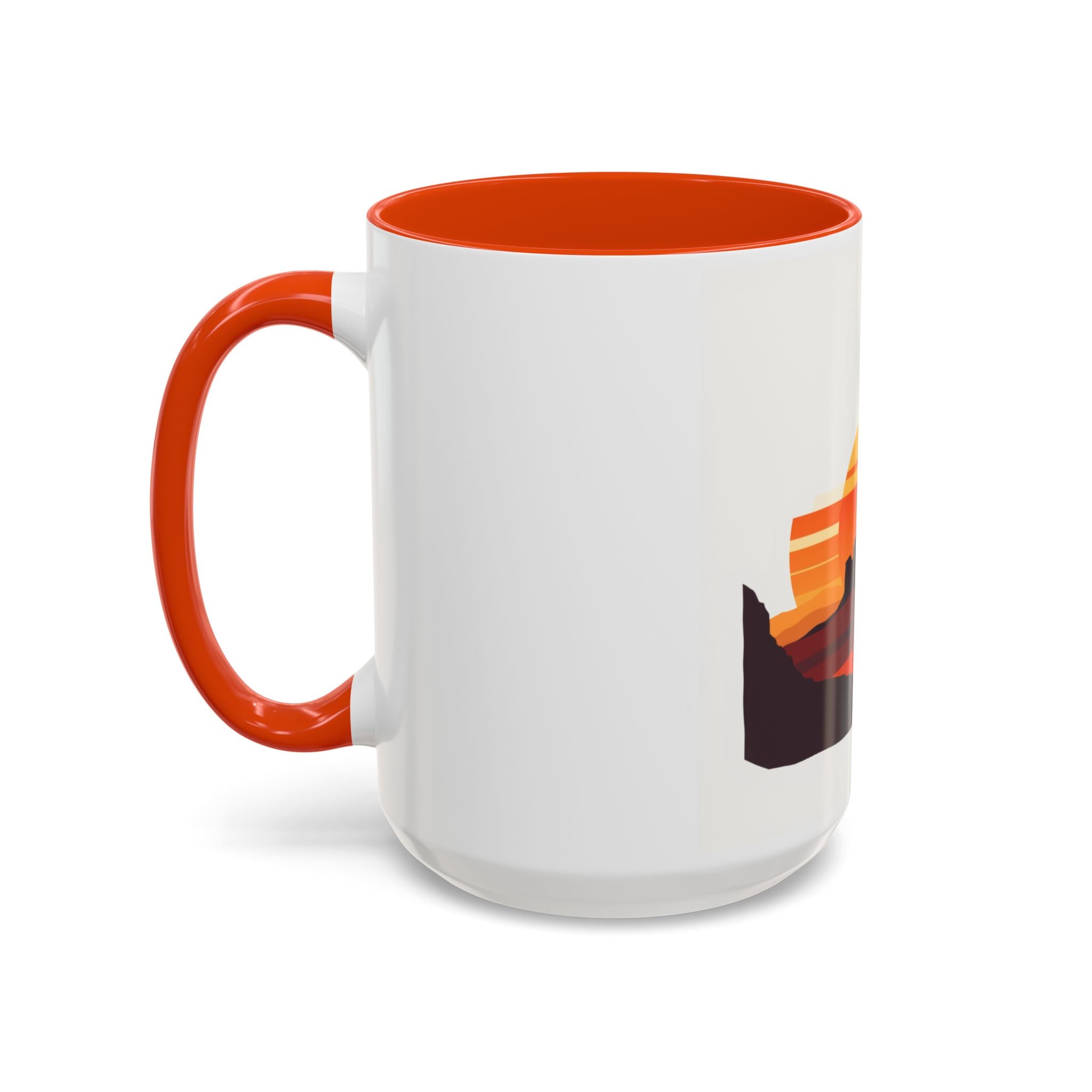 CanyonCache Desert Sunset Mug — Retro Mesa Camp Coffee Mug