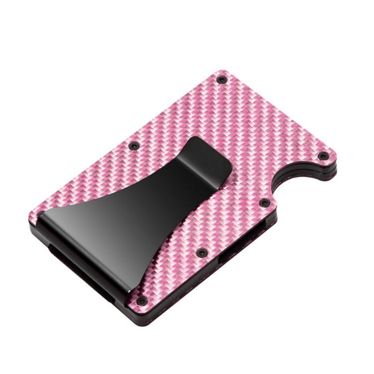 Slim RFID-Blocking Card Wallet — Carbon Fiber + Money Clip
