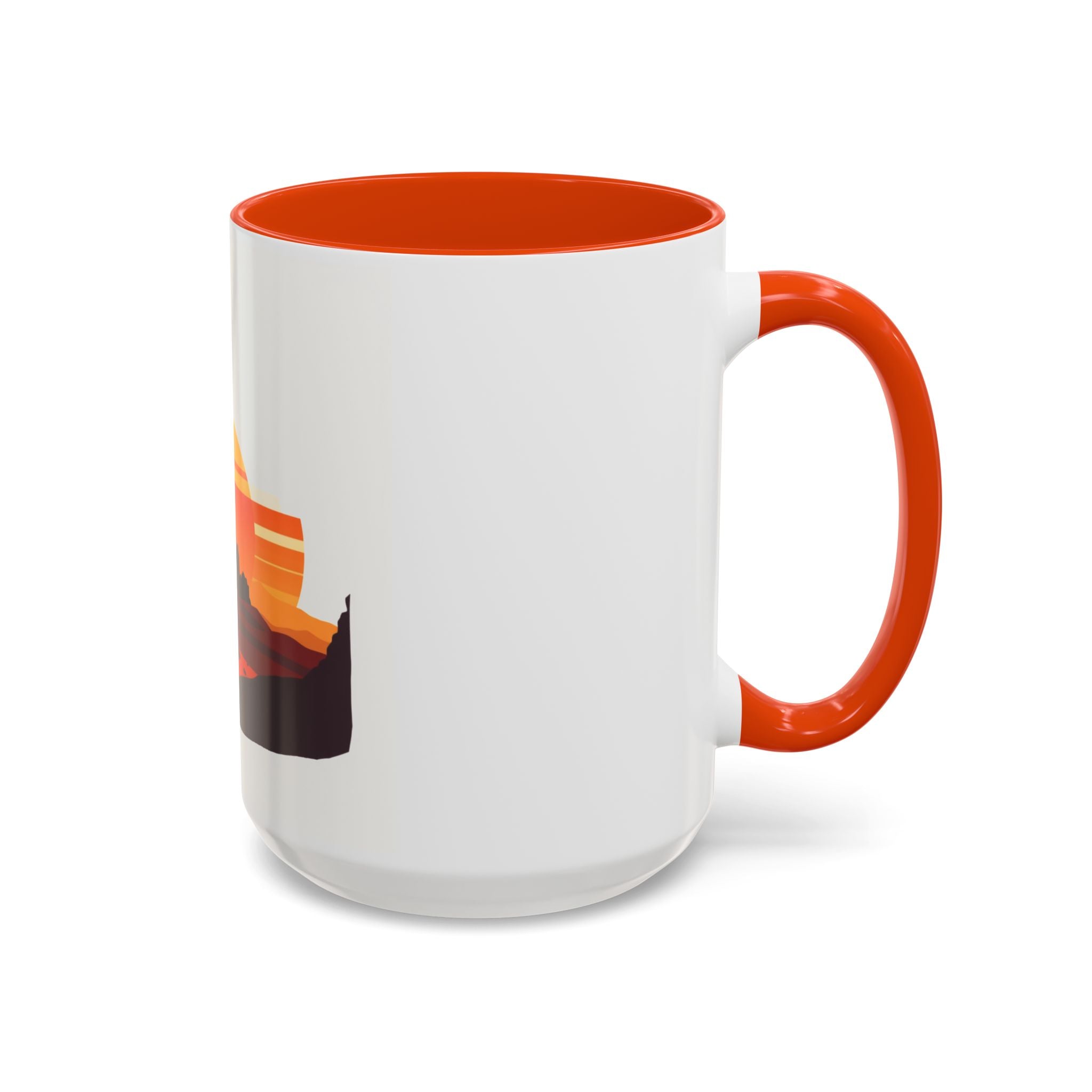 CanyonCache Desert Sunset Mug — Retro Mesa Camp Coffee Mug