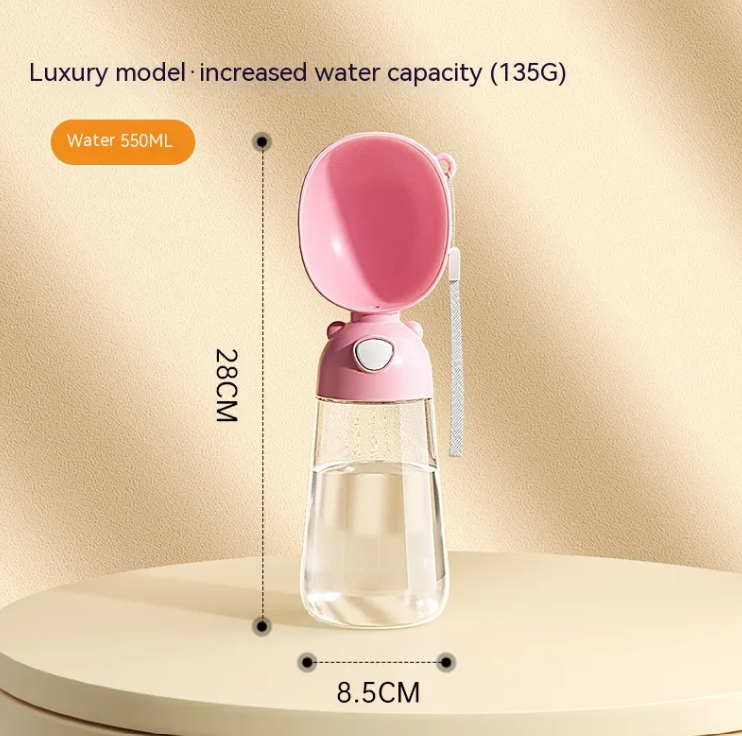 Portable Dog Water Bottle with Travel Bowl