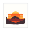 CanyonCache Desert Sunset Sticker — Vinyl Kiss-Cut