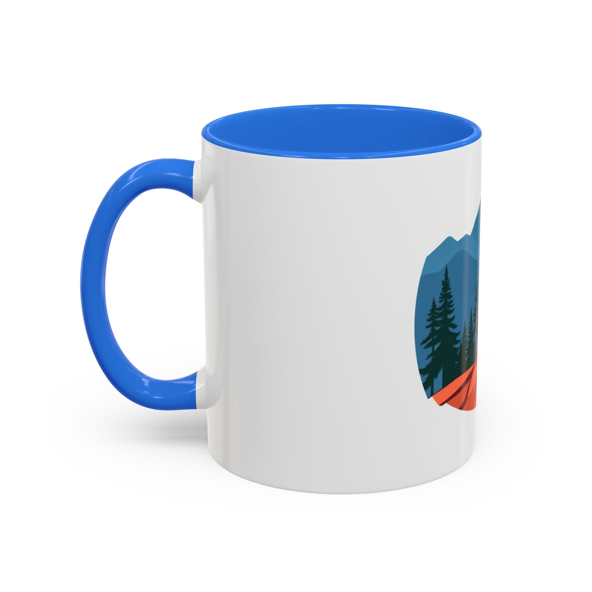 CanyonCache Trail Dog Mug — Retro Mountain Dog Camp Coffee Mug