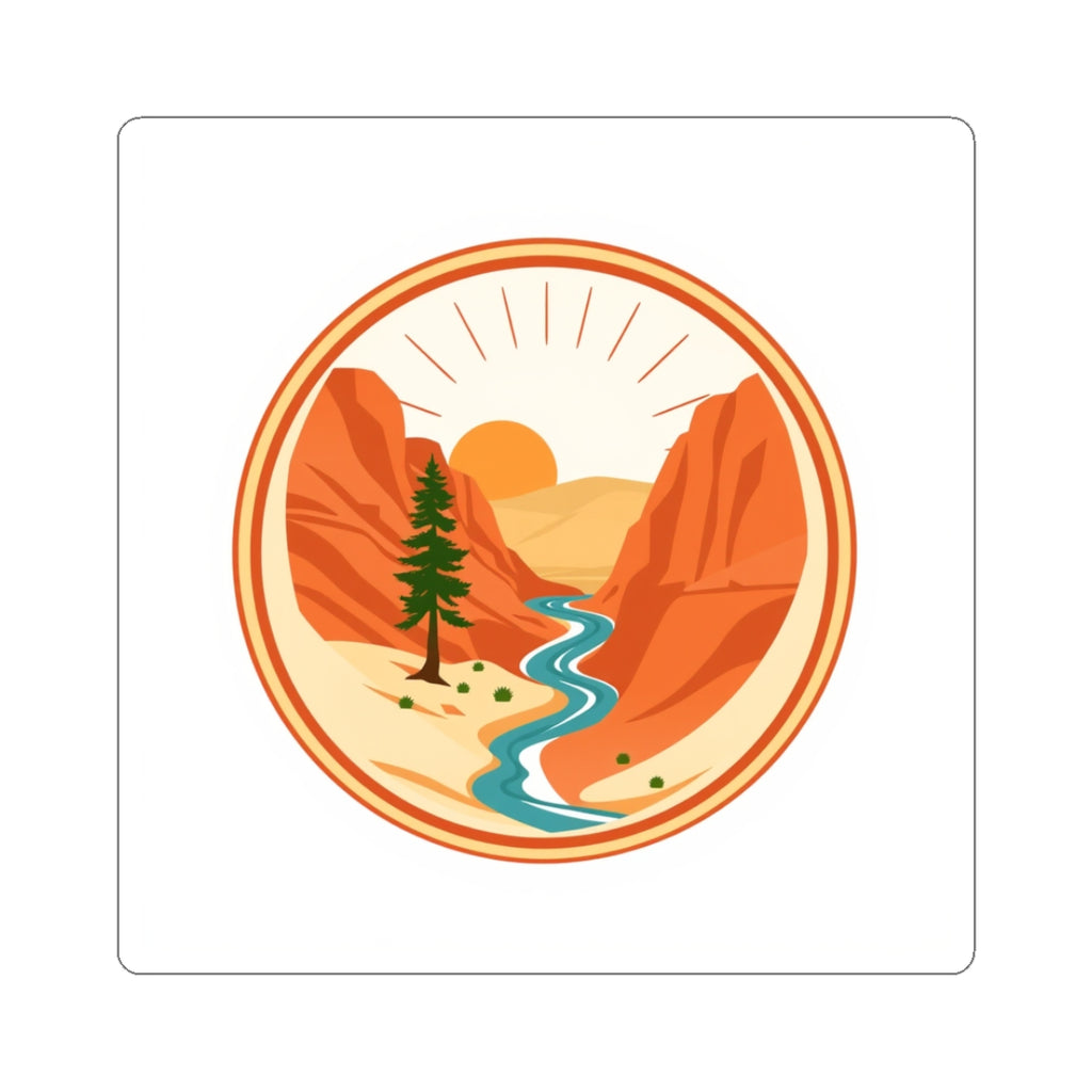 CanyonCache Canyon Badge Sticker — Vinyl Kiss-Cut