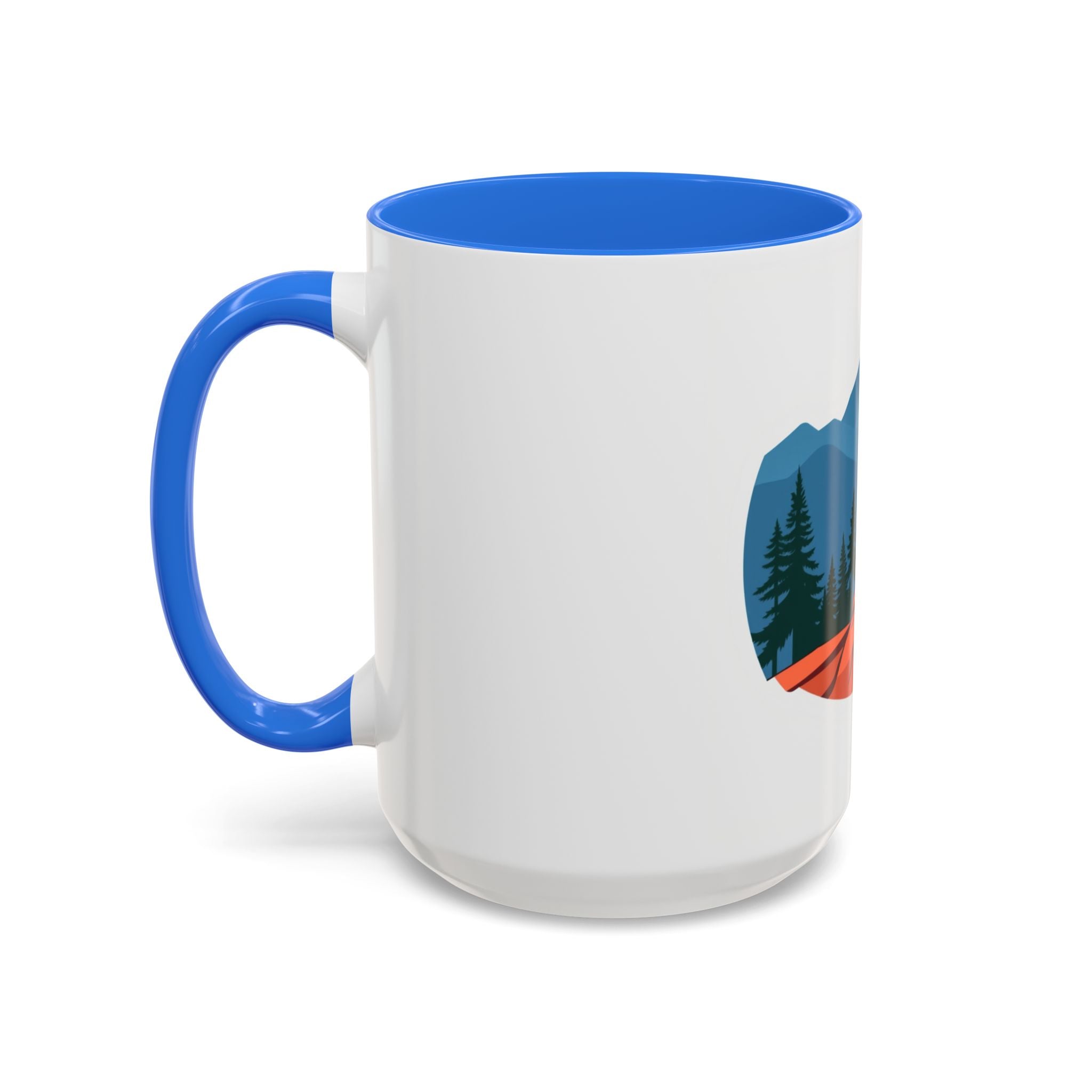 CanyonCache Trail Dog Mug — Retro Mountain Dog Camp Coffee Mug