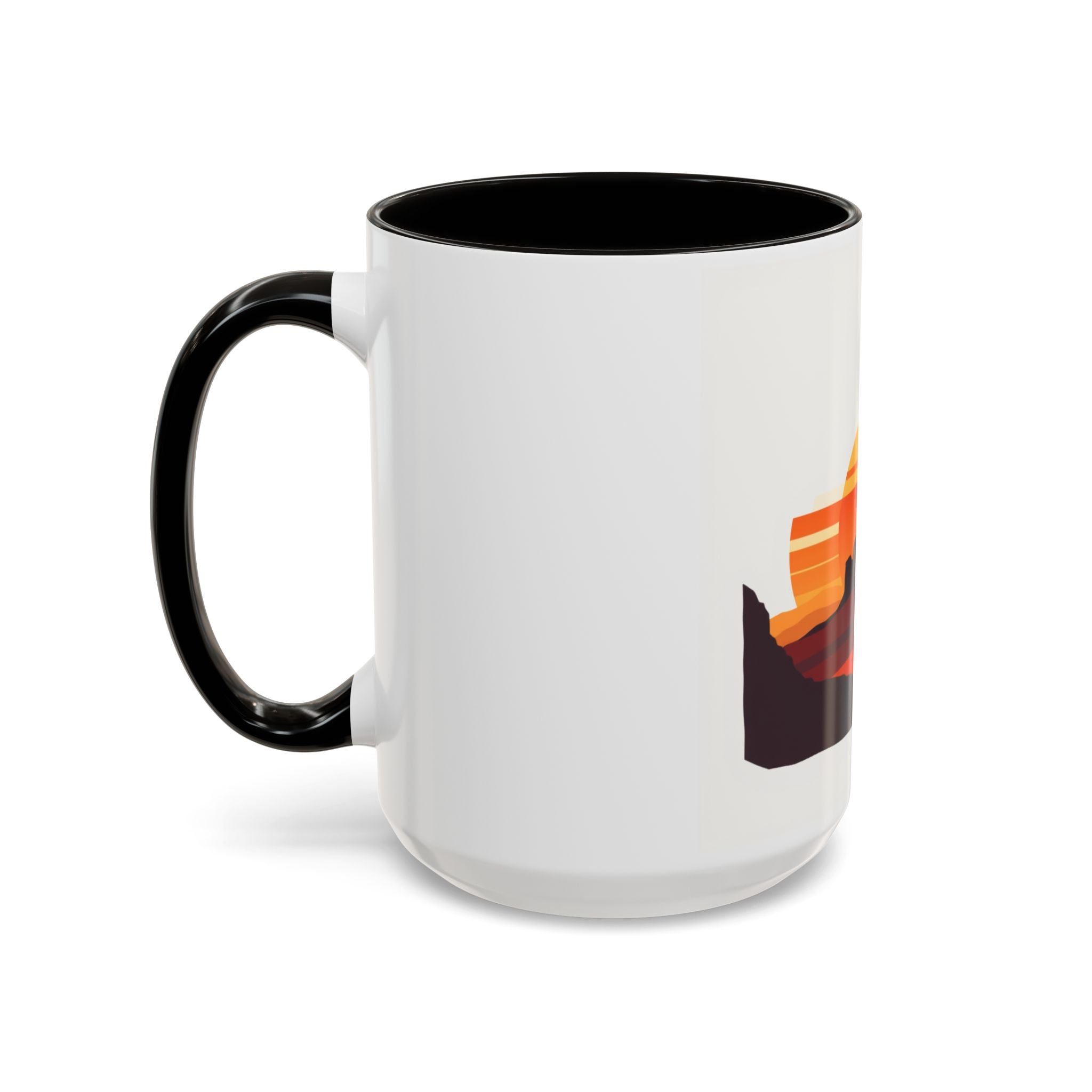CanyonCache Desert Sunset Mug — Retro Mesa Camp Coffee Mug