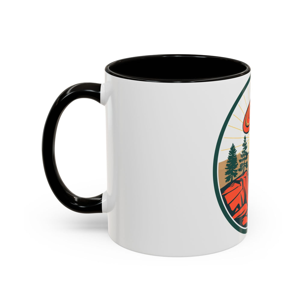 CanyonCache Disc Golf Canyon Mug — Retro Disc Golf Coffee Mug