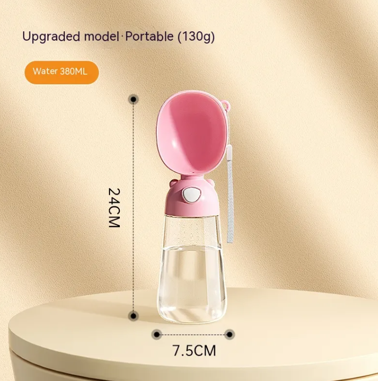 Portable Dog Water Bottle with Travel Bowl