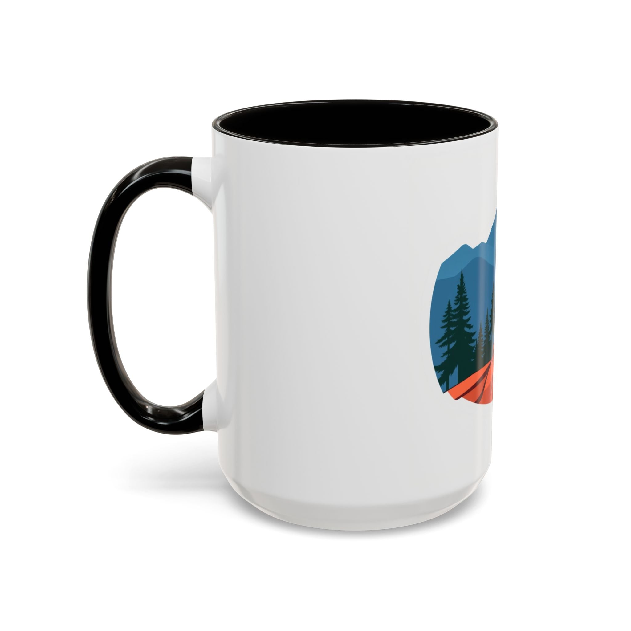 CanyonCache Trail Dog Mug — Retro Mountain Dog Camp Coffee Mug
