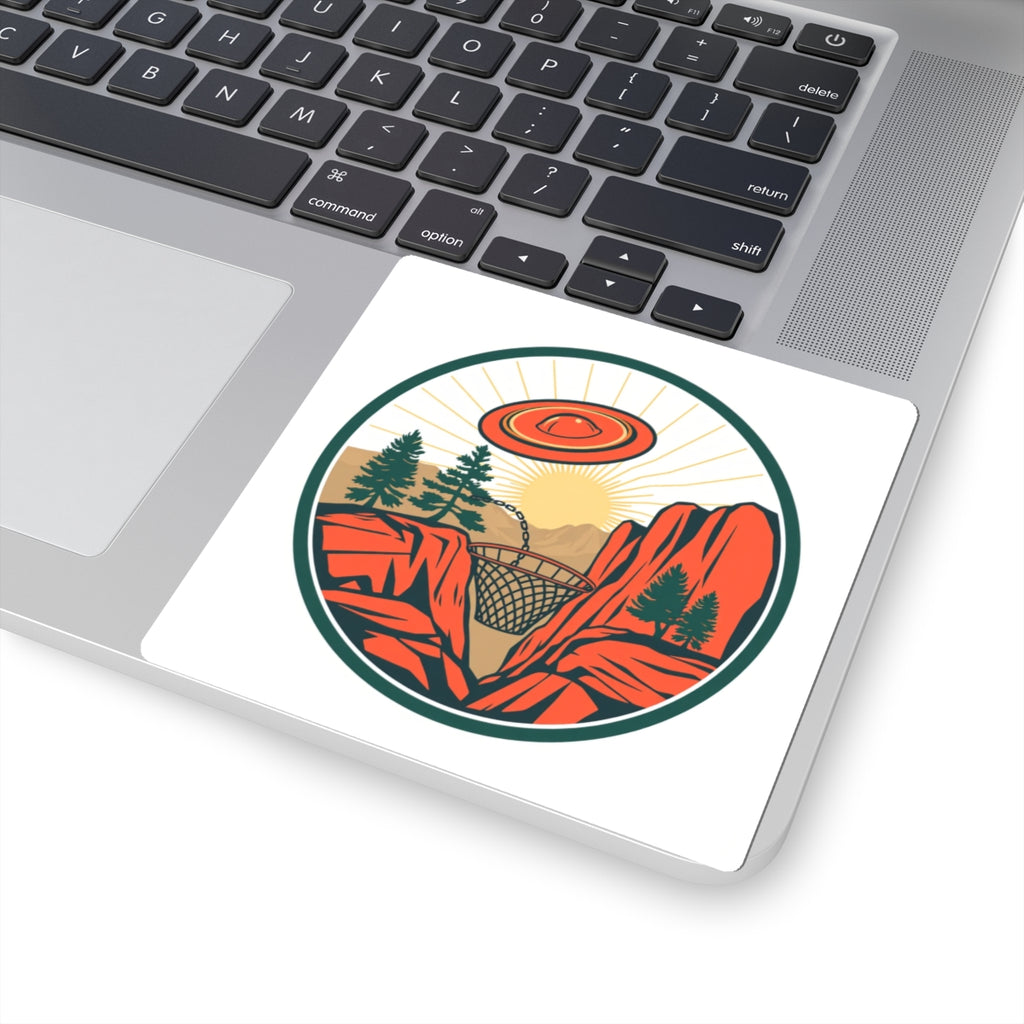 CanyonCache Disc Golf Canyon Sticker — Vinyl Kiss-Cut