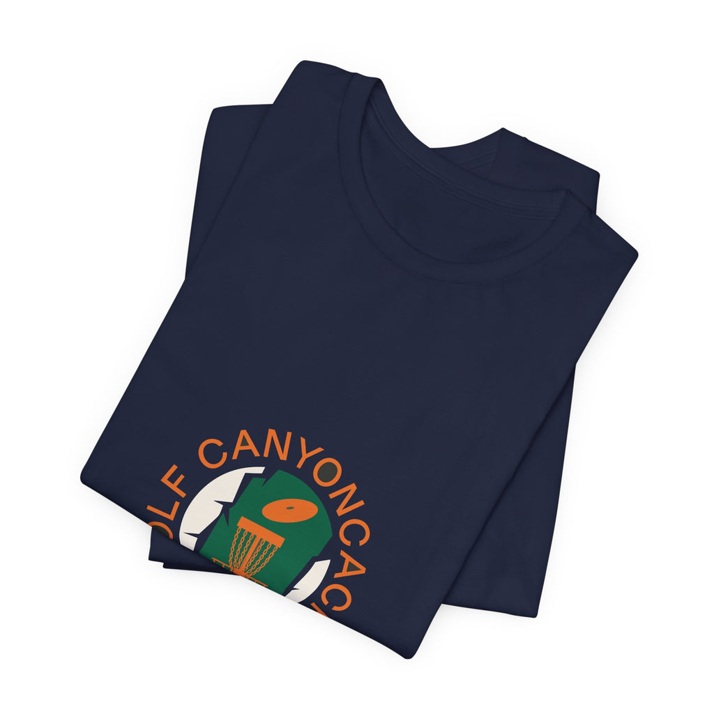 Golf CanyonCache Tee — "Throw. Hike. Repeat."