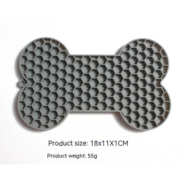 Silicone Dog Lick Mat & Slow Feeder (with Brush)