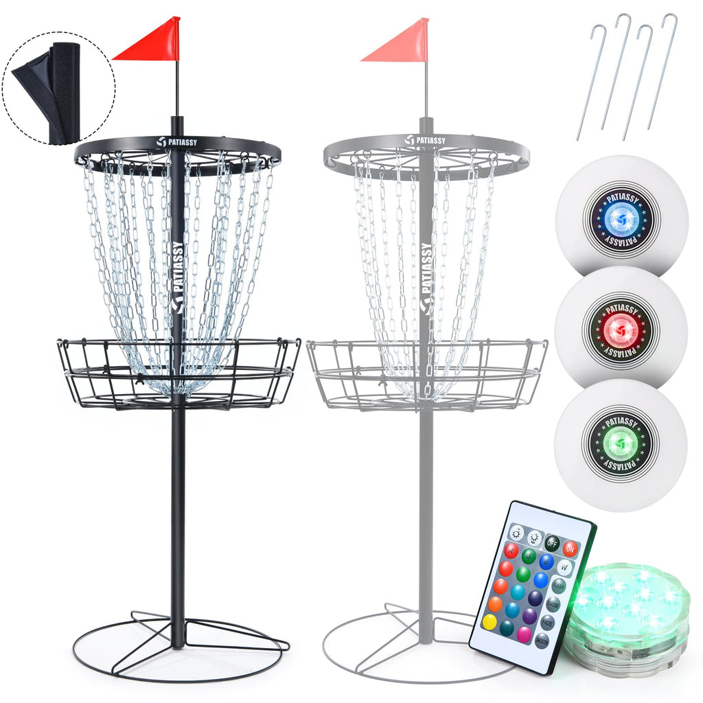 Portable Disc Golf Practice Basket – 24-Chain Target
