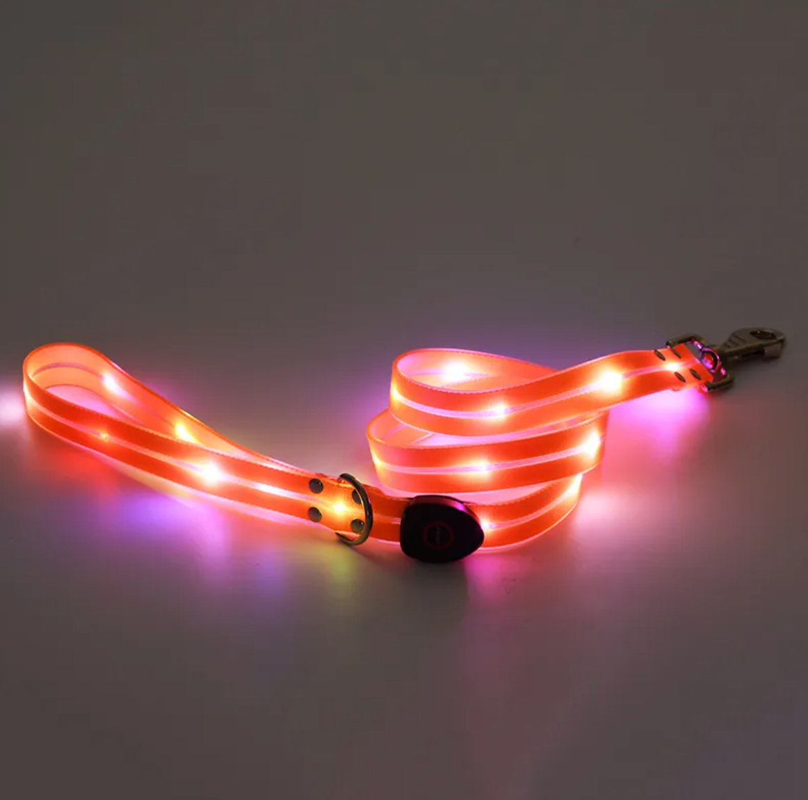 Rechargeable LED Dog Collar & Leash Set