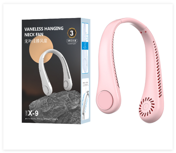 360° Hands-Free Neck Fan (USB Rechargeable)
