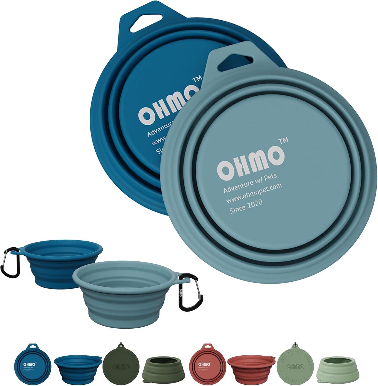 Collapsible dog bowl 2-pack — supplier product photo