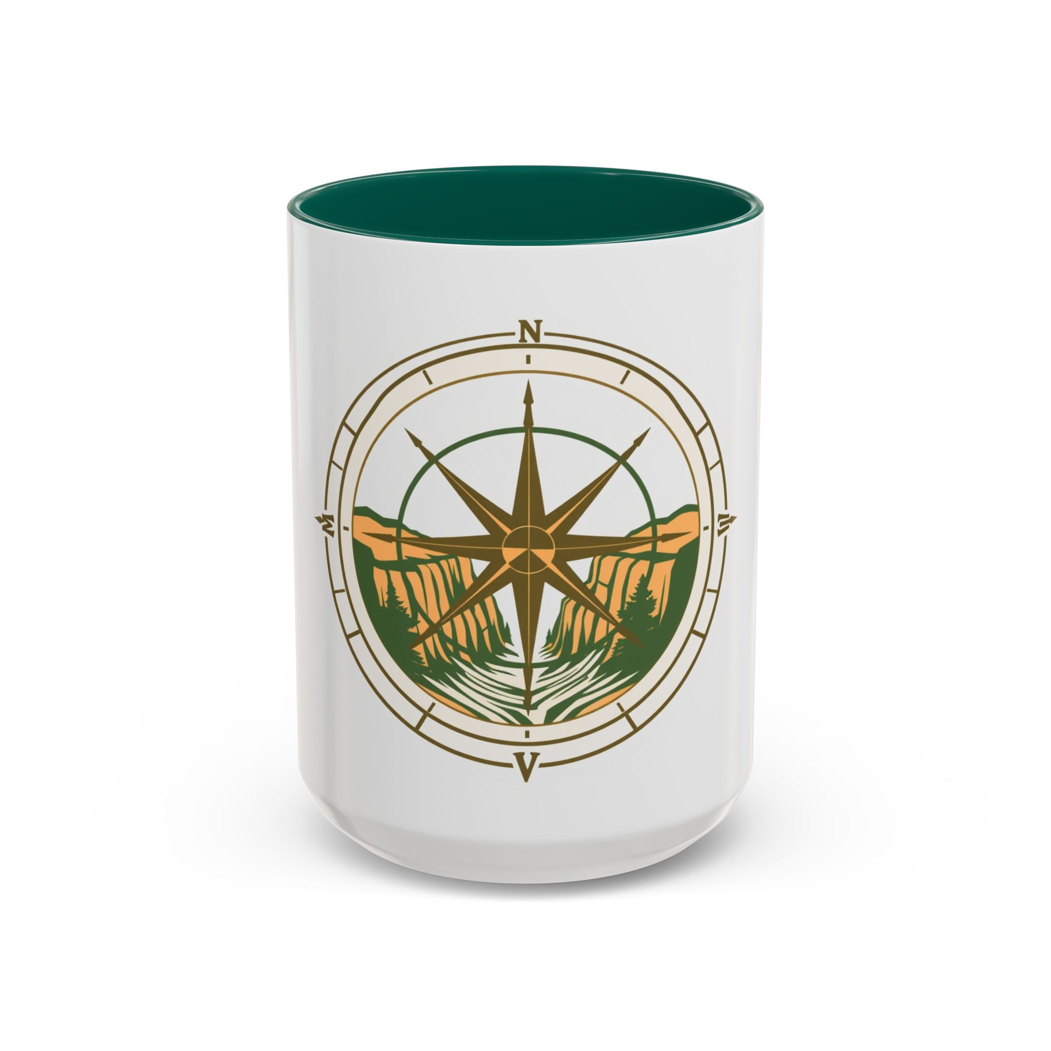 CanyonCache Compass Trail Mug — Topographic Explorer Coffee Mug