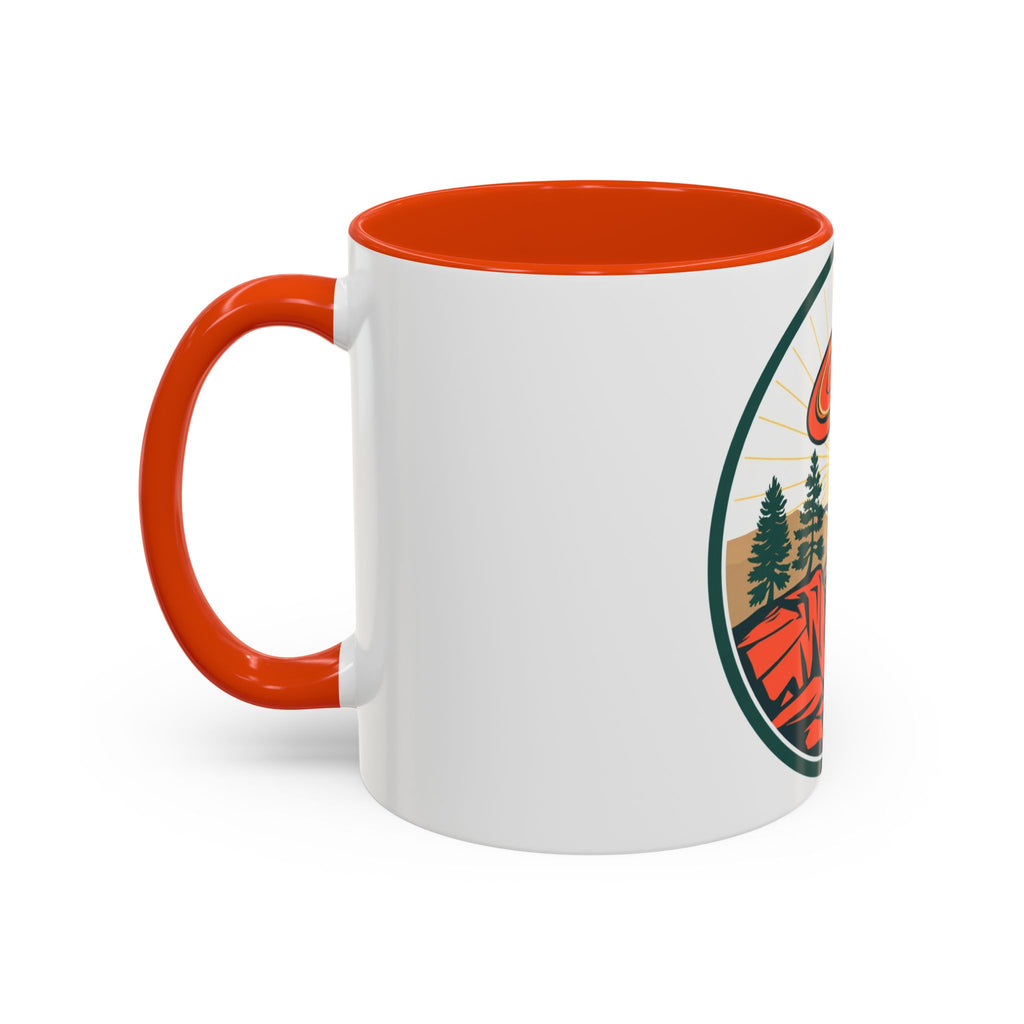 CanyonCache Disc Golf Canyon Mug — Retro Disc Golf Coffee Mug