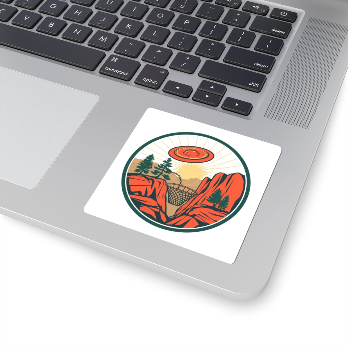 CanyonCache Disc Golf Canyon Sticker — Vinyl Kiss-Cut