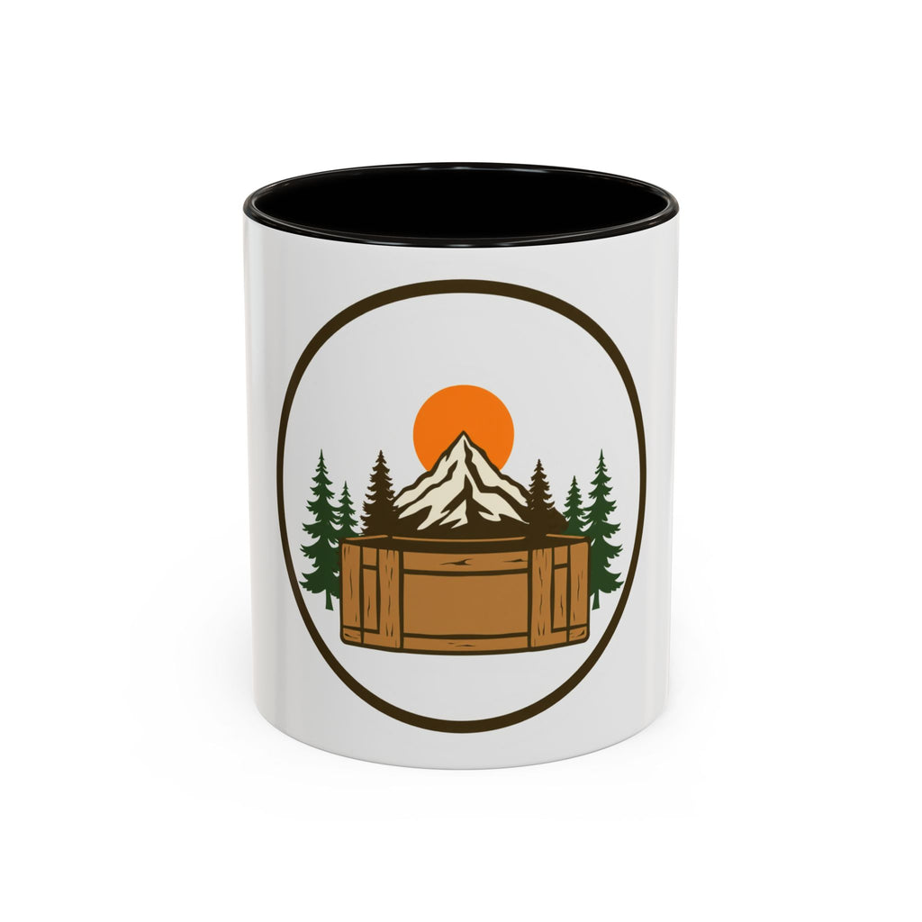 CanyonCache Cache Crate Mug — Retro Outdoor Camp Coffee Mug