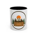 CanyonCache Cache Crate Mug — Retro Outdoor Camp Coffee Mug