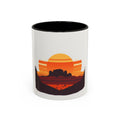 CanyonCache Desert Sunset Mug — Retro Mesa Camp Coffee Mug