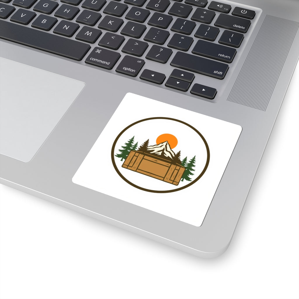 CanyonCache Cache Crate Sticker — Vinyl Kiss-Cut