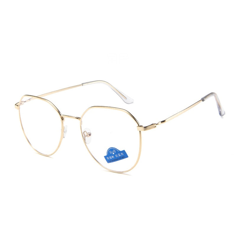 Blue Light Blocking Glasses — Anti Eye-Strain (Metal Frame)