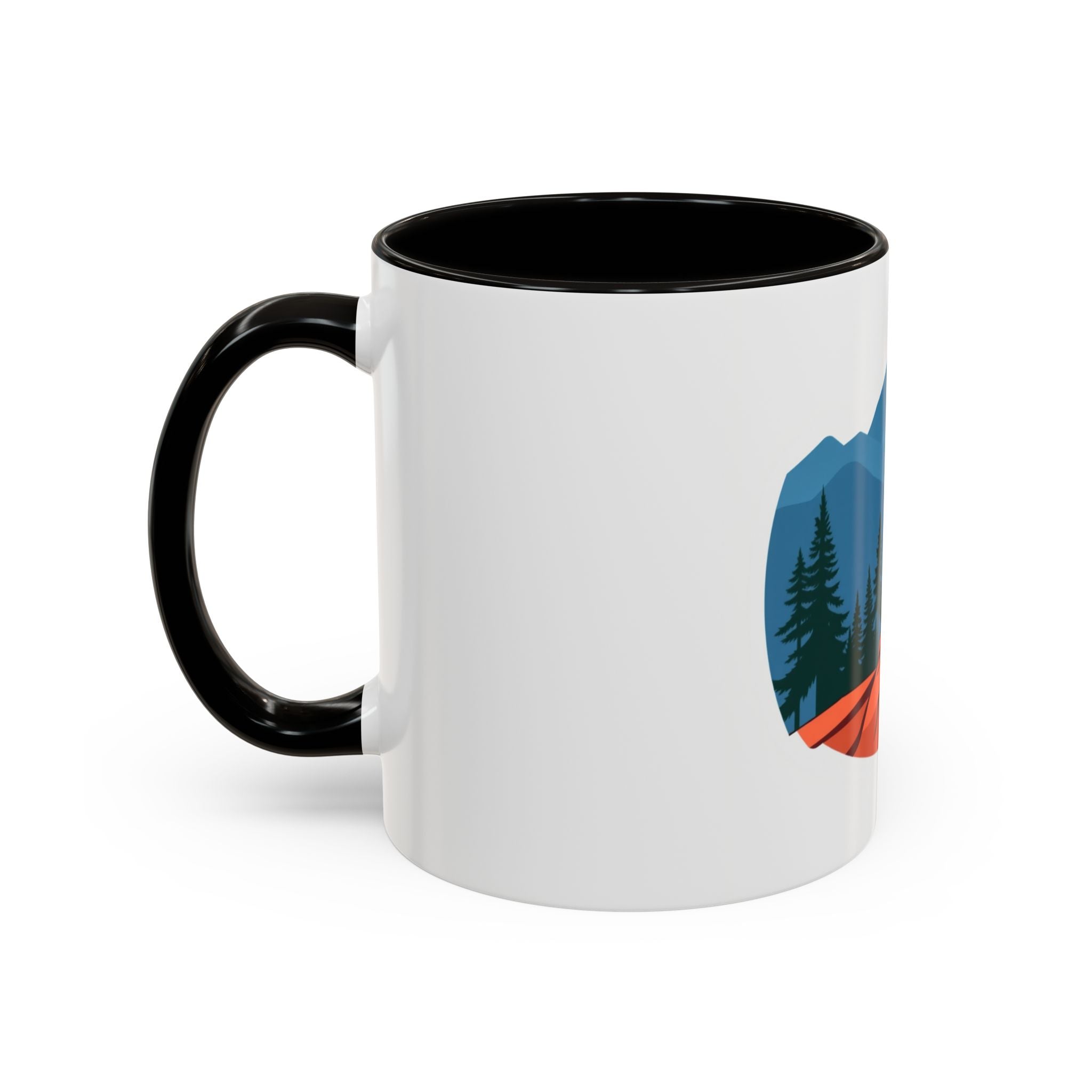 CanyonCache Trail Dog Mug — Retro Mountain Dog Camp Coffee Mug
