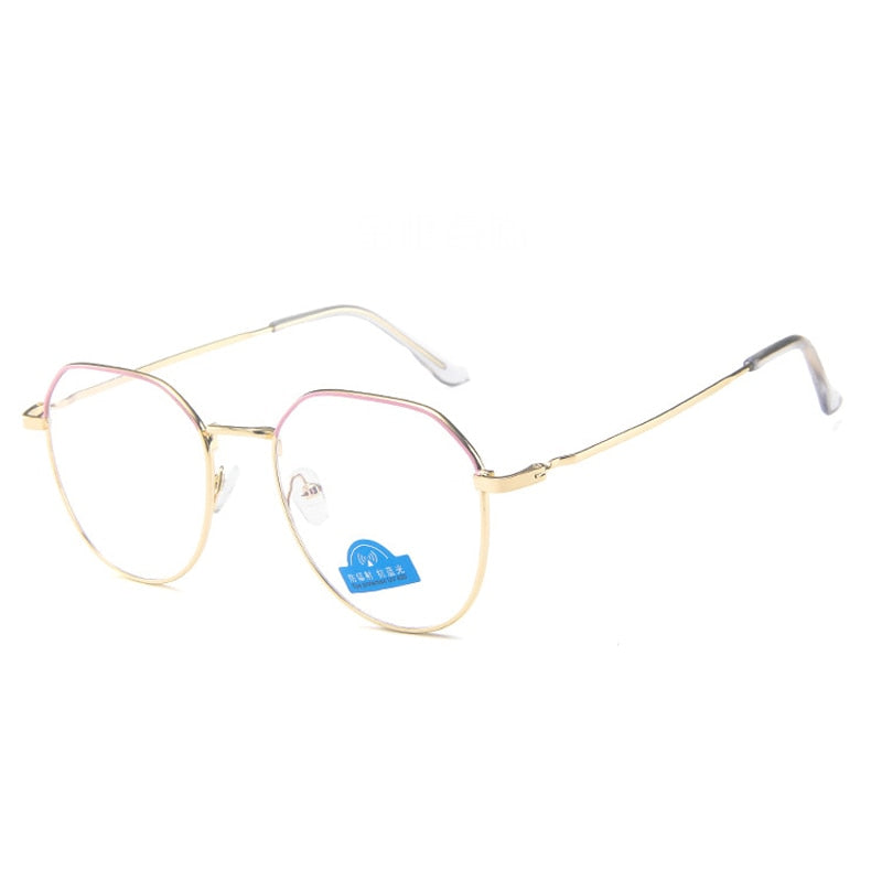 Blue Light Blocking Glasses — Anti Eye-Strain (Metal Frame)