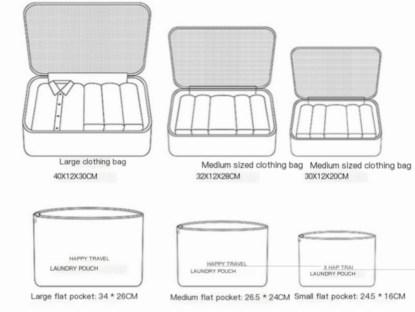 Travel Packing Cubes — Luggage Organizer Set