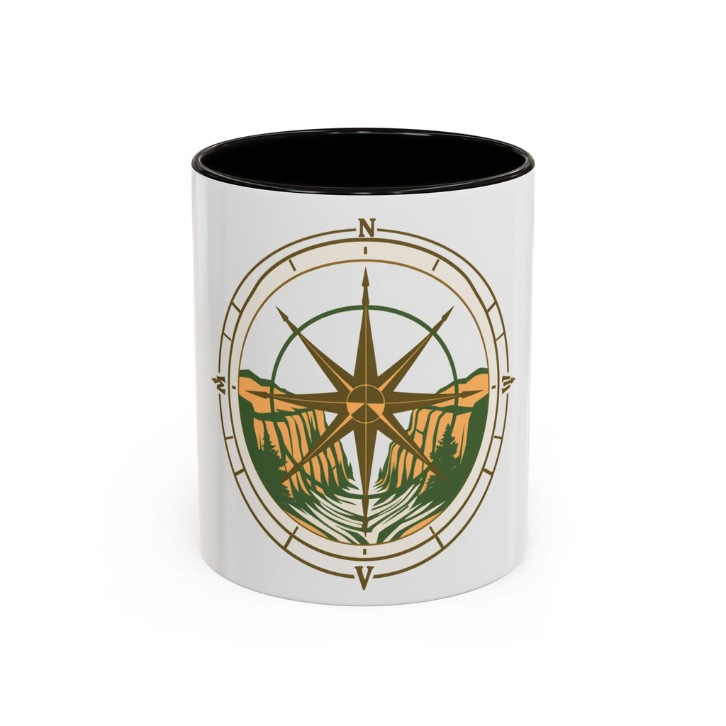 CanyonCache Compass Trail Mug — Topographic Explorer Coffee Mug