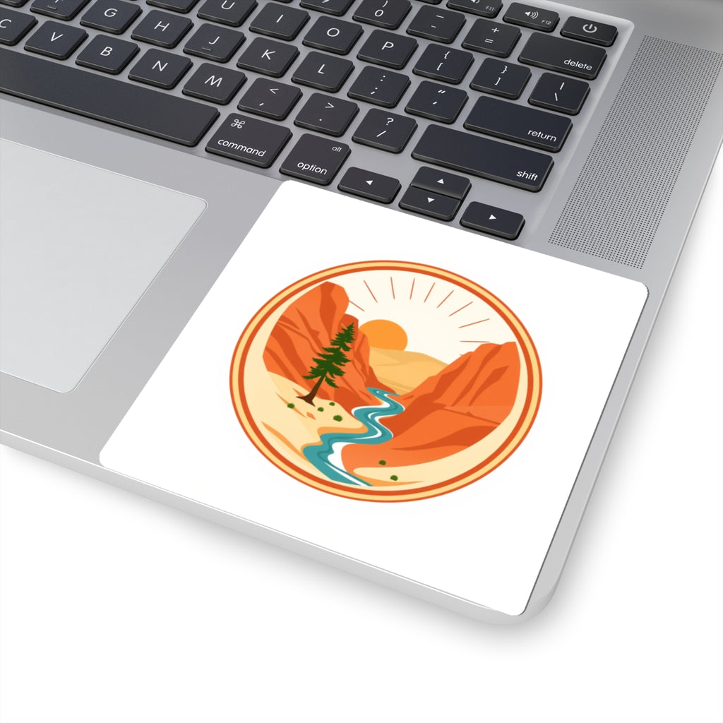 CanyonCache Canyon Badge Sticker — Vinyl Kiss-Cut