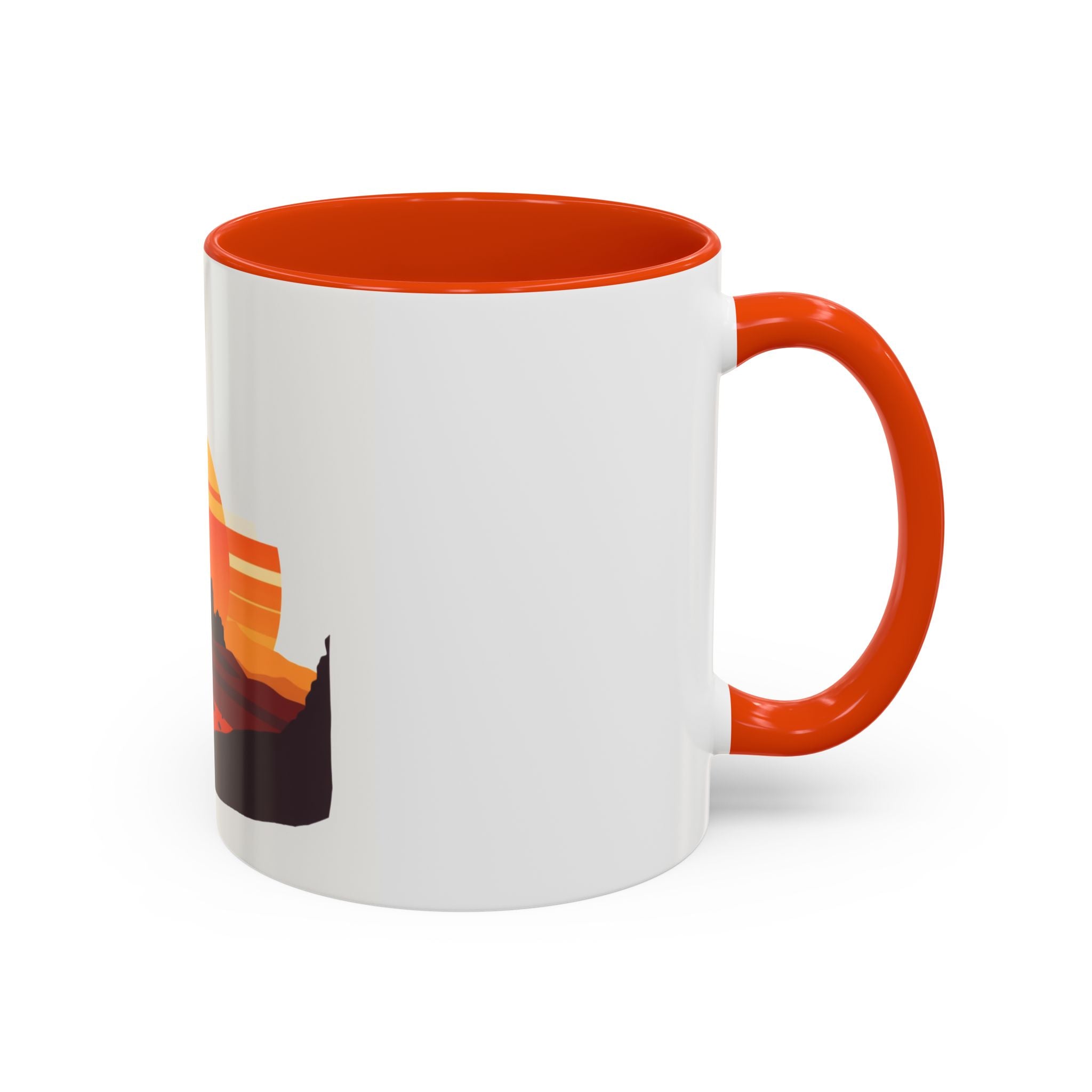 CanyonCache Desert Sunset Mug — Retro Mesa Camp Coffee Mug