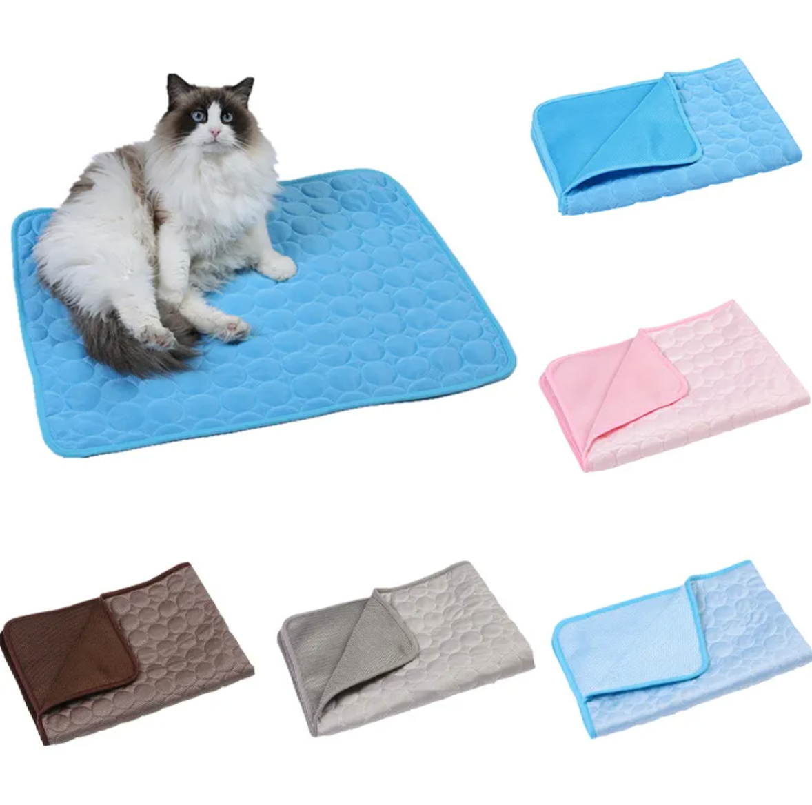 Ice Silk Cooling Mat for Dogs & Cats