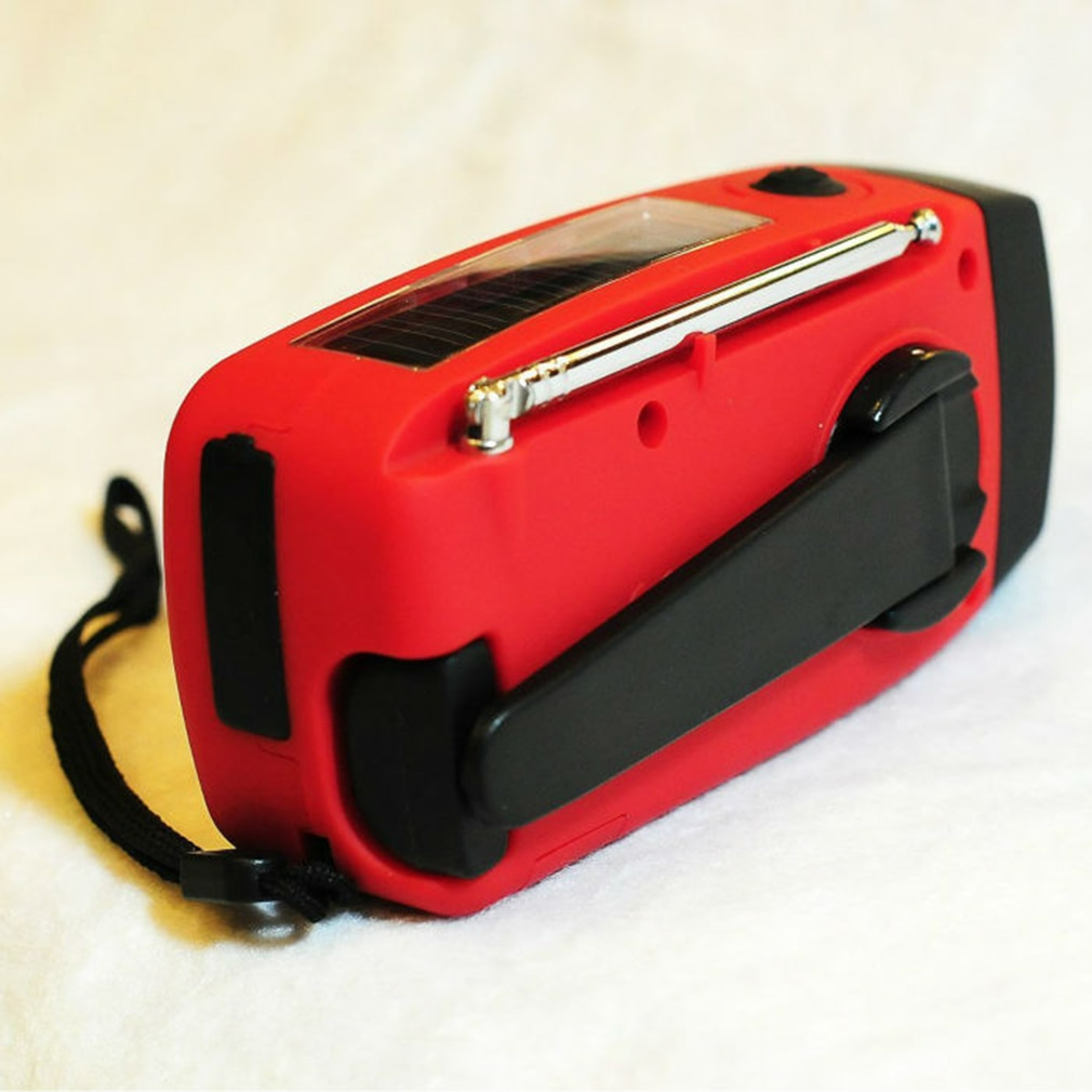 Solar Crank USB Radio Flashlight