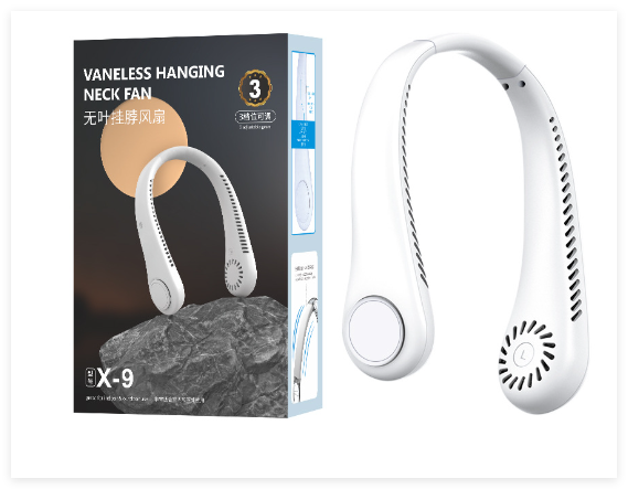 360° Hands-Free Neck Fan (USB Rechargeable)